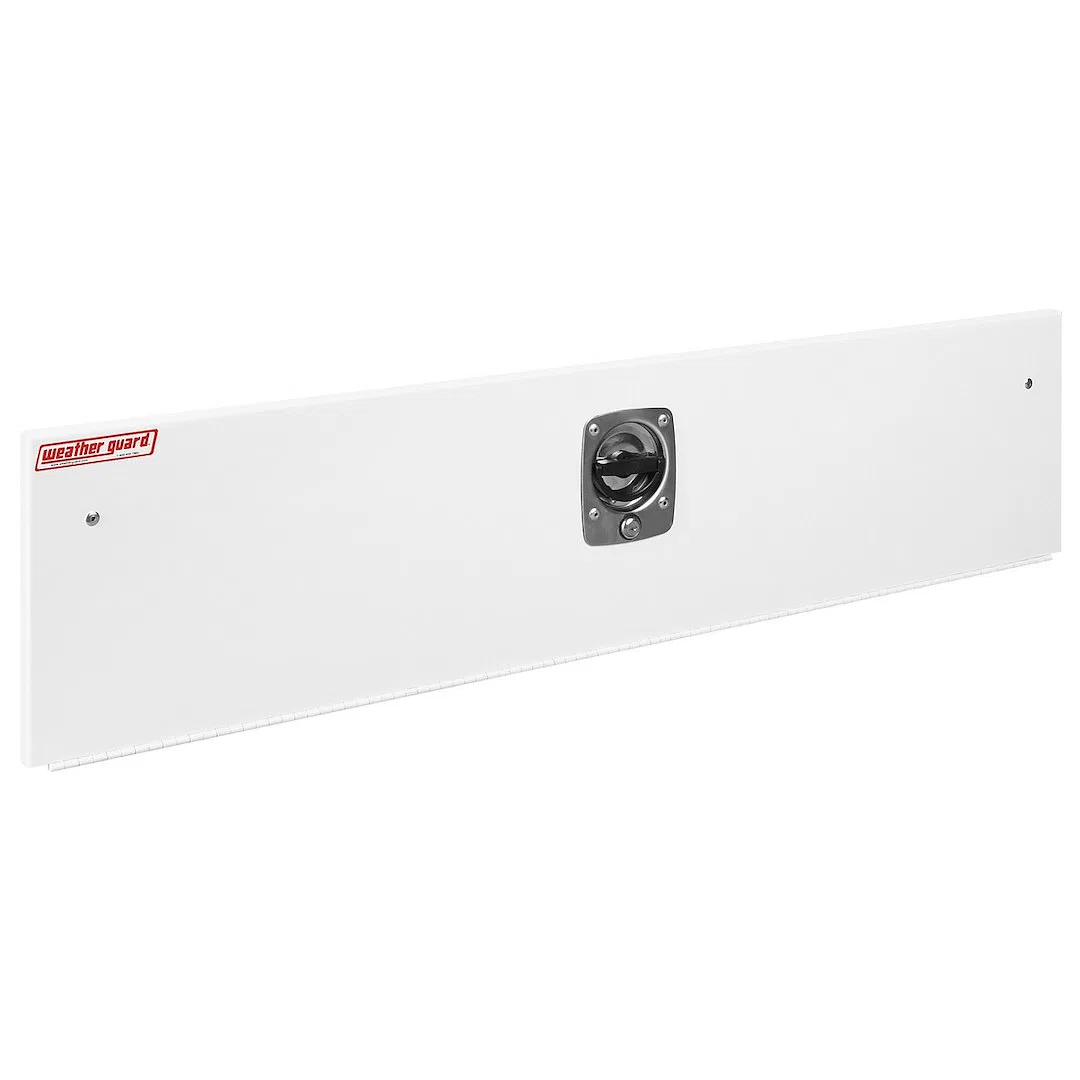 9505-3-01 – WEATHERGUARD Van Storage System Shelf Door, 52 Inch Width x 11 Inch Height Lockable Steel White